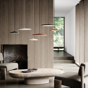 Lustra, Pendul LED, Design Nordic Minimalist, Artist 40cm Gri - Img 3