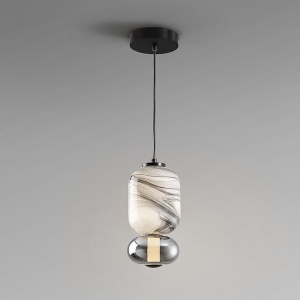 Lustra, Pendul LED moderna Bianca - Img 2