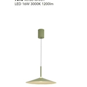 Lustra/Pendul LED reglabil CALICE verde 16W - Img 3