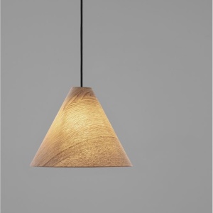 Lustra/Pendul lemn natural, ELYSIAN, D 30cm 243903 universul-luminii.ro