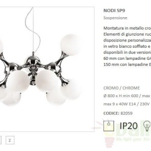 Lustra, Pendul modern NODI SP9 082059 58113 universul-luminii.ro