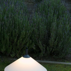 Lustra/Pendul portabil iluminat exterior decorativ SAIGON R55 gri/alb 127633 universul-luminii.ro