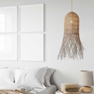 Lustra/Pendul ratan natural boho style Selby - Img 2