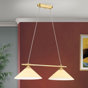 Lustra, Pendul realizat manual ARTDESIGN 2L, alama mat/ champagne 241553 universul-luminii.ro