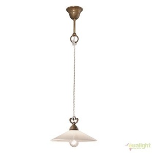 Lustra, Pendul rustic fabricat manual diametru 25cm Tabia 212.08.OV - Img 1