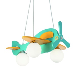 Lustra pentru camera copii AVION-1 SP3 AZZURRO 136325