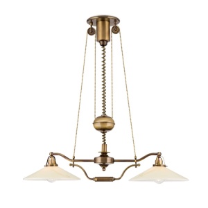 Lustra realizata manual design rustic ARTDESIGN, patina/ champagne