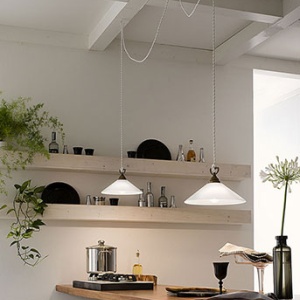 Lustra rustica cu 2 pendule, fabricata manual Tabia 212.10.OV 175683 universul-luminii.ro