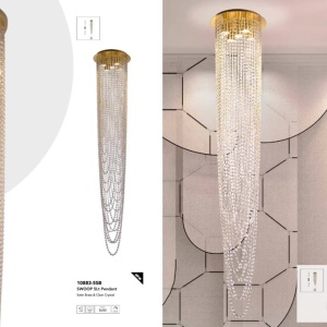 Lustra spectaculoasa pentru casa scarii sau hol Swoop 10LT 236813 universul-luminii.ro