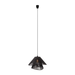 Lustra stil modern natural Amalfi II negru 160693 universul-luminii.ro