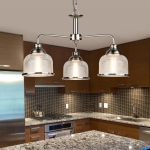Lustra suspendata design clasic Bistro II 3L argintiu satin 1683-3SS SRT 73343 universul-luminii.ro