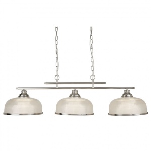 Lustra suspendata design clasic Bistro II 3L argintiu satin 3593-3SS SRT - Img 1