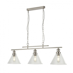 Lustra suspendata design clasic Pyramid silver satin 1277-3SS SRT - Img 1
