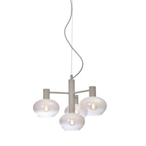 Lustra suspendata design decorativ Bologna 4L gradient/alb - Img 1