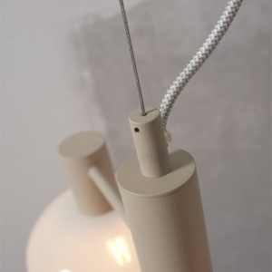 Lustra suspendata design decorativ Bologna 4L gradient/alb - Img 7