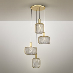 Lustra suspendata design decorativ modern Osiris 4 auriu - Img 5