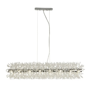 Lustra suspendata design deosebit din margele din sticla Sunburst 16Lt