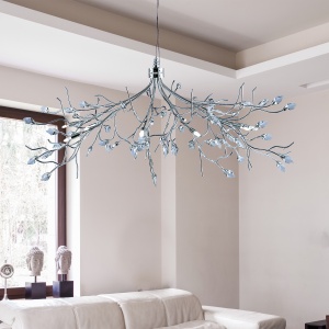 Lustra suspendata design floral Willow 8110-10CC SRT 73653 universul-luminii.ro