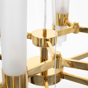 Lustra suspendata design minimalist Tub 18 auriu 239333 universul-luminii.ro