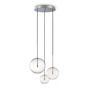 Lustra suspendata design modern EQUINOXE SP3 CROMO