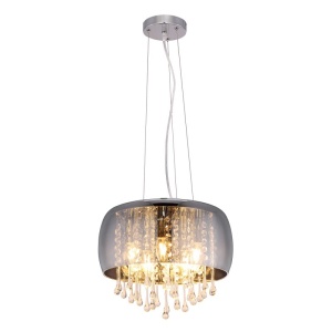 Lustra suspendata design modern KALLA fumuriu 15809H GL