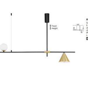 Lustra suspendata design modern minimalist SWAY - Img 3