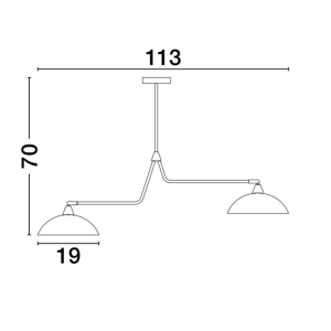 Lustra suspendata design modern MIRBA - Img 5