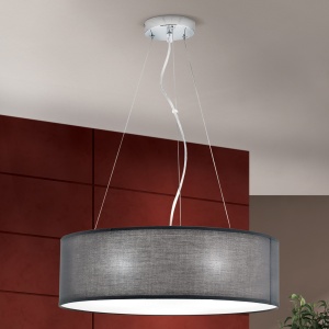 Lustra suspendata design modern Ufo 50cm gri 99253 universul-luminii.ro