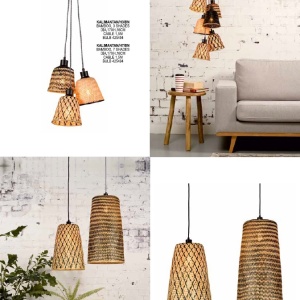 Lustra suspendata din bambus KALIMANTAN vertical L, 87cm 193423 universul-luminii.ro