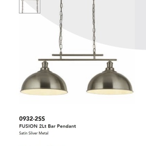 Lustra suspendata din metal Fusion 2L 223153 universul-luminii.ro