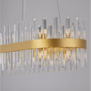 Lustra suspendata eleganta design modern Crown 120x36cm 236503 universul-luminii.ro