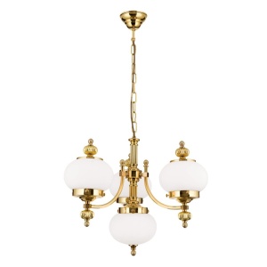 Lustra suspendata eleganta stil clasic Nostalgie 4L alama lucios/opal 163663 universul-luminii.ro