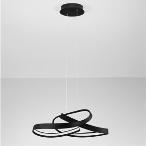 Lustra suspendata LED CCT OLIA aluminiu negru - Img 3