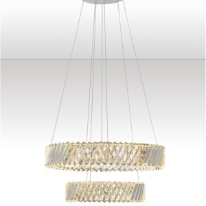 Lustra suspendata LED, cristale sticla ARIETTA 60cm - Img 5