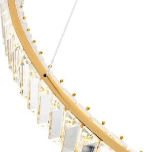Lustra suspendata LED design ambiental Ring auriu 100cm 222203 universul-luminii.ro