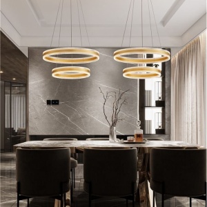 Lustra suspendata LED design circular Alaro 60cm NVL-9019727 - Img 7