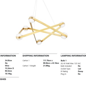 Lustra suspendata LED, design modern, ORBIT - Img 8