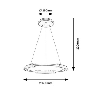 Lustra suspendata LED design modern Sindri - Img 2