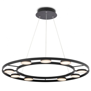 Lustra suspendata LED design tehnic Fad negru MYMOD070PL-L63B3K