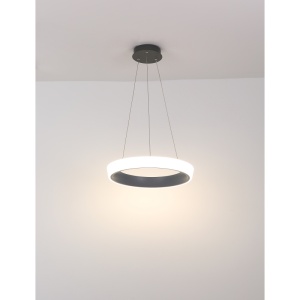 Lustra suspendata LED dimabila cu telecomanda design modern TABANO antracit 48272H-36 GL 192203 universul-luminii.ro