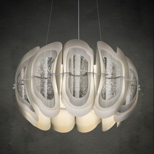 Lustra suspendata LED Fiordlys Round Silver 246873 universul-luminii.ro