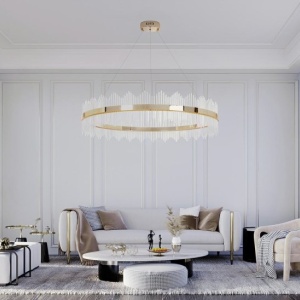 Lustra suspendata LED Imperial 120cm auriu 137763 universul-luminii.ro
