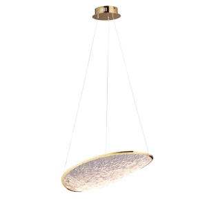 Lustra suspendata lumina decorativa LED Empire 17W auriu
