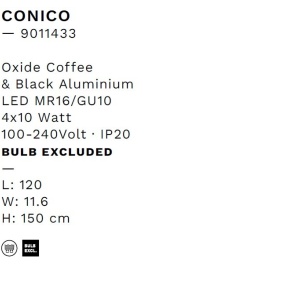 Lustra suspendata moderna CONICO Coffee - Img 6