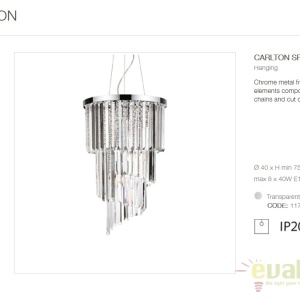 Lustra suspendata moderna design elegant CARLTON SP8 117737 - Img 4