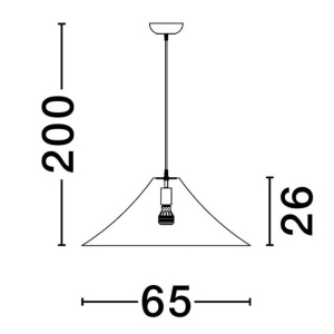 Lustra suspendata moderna design unicat AMBROSIA 65cm 152693 universul-luminii.ro