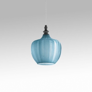 Lustra suspendata, Pendul CLEOFE ambra, alb, cobalt sau ecru 149643 universul-luminii.ro