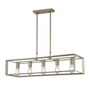 Lustra suspendata stil industrial Heaton 5L 2415-5SI SRT