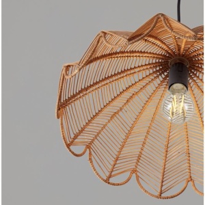 Lustra suspendata stil natural ratan natur FLARE - Img 5