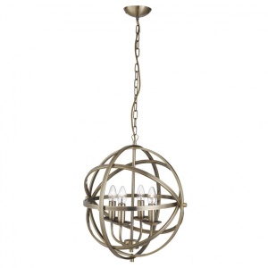 Lustra suspendata stil traditional Orbit alama antic 2474-4AB SRT